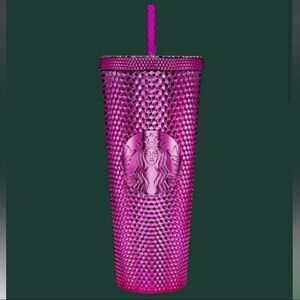 Starbucks Pink holiday studded tumbler